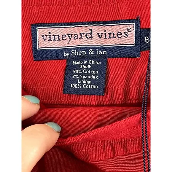 NWT Vineyard Vines Rally Skirt in red, size 6 - Picture 3 of 9